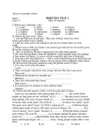 Test English 9- new verson