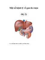 Một số bệnh lý về gan do rượu (Kỳ 2) pdf