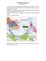 ĐỀ KIỂM TR GIỮA KI II- ĐỊA 8