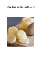 Công dụng kỳ diệu của khoai tây ppsx