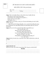 Đề và đáp án toán và TV thi chon HSG trương lơp 3