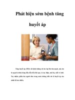 Phát hiện sớm bệnh tăng huyết áp potx