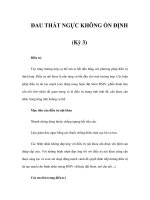 ĐAU THẮT NGỰC KHÔNG ỔN ĐỊNH (Kỳ 3) pps