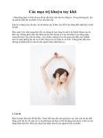 Các mẹo trị khuỷu tay khô pptx