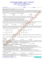 đề thi thử đại học - môn vật lý số (26)