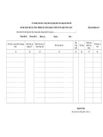 Mẫu danh sách nhà ở, công trình xây dựng khác trên cùng một thửa đất doc