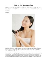 Bảo vệ làn da mùa đông pot