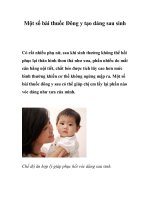 Một số bài thuốc Đông y tạo dáng sau sinh doc