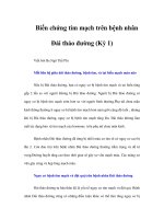 Biến chứng tim mạch trên bệnh nhân Đái tháo đường (Kỳ 1) ppsx