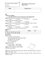 khảo sát toán 6 (2009 - 2010)