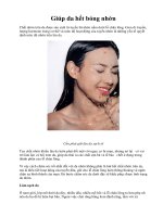 Giúp da hết bóng nhờn pot