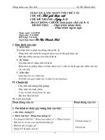 G.án LQCC h,k Giáo án dự thi GVDG cấp CS năm học 2009-2010