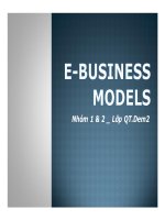 thuyết trình e business models