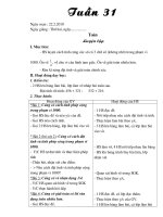 bài soạn giáo án 2 tuần 31