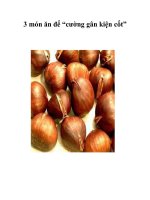 3 món ăn để “cường gân kiện cốt” pps