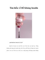 Tìm hiểu về Đề Kháng Insulin pot