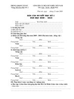 báo cáo tài sản  trương học cuối năm