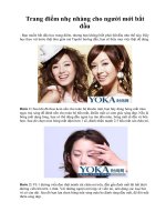 Trang điểm nhẹ nhàng cho người mới bắt đầu potx