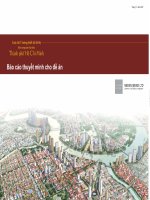 Báo cáo thuyết minh cho đề án THIẾT KẾ ĐÔ THỊ