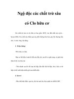 Ngộ độc các chất trừ sâu có Clo hữu cơ pot