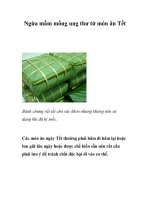 Ngừa mầm mống ung thư từ món ăn Tết doc