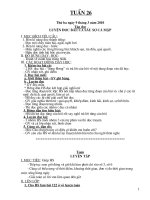 TUẦN 26 - BUỔI 2 (LỚP 2)