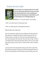 quảng cáo trực tuyến