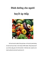 Dinh dưỡng cho người huyết áp thấp ppsx