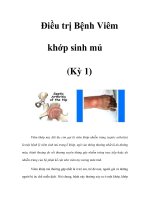 Điều trị Bệnh Viêm khớp sinh mủ (Kỳ 1) pdf