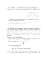 hoàn thiện cơ cấu vốn nhằm nâng cao hiệu quả sử dụng vốn của doanh nghiệp xây dựng giao thông