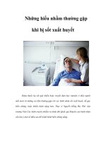 Những hiểu nhầm thường gặp khi bị sốt xuất huyết potx