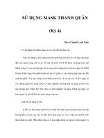 SỬ DỤNG MASK THANH QUẢN (Kỳ 4) ppt