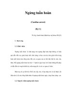 Ngừng tuần hoàn (Cardiac arrest) (Kỳ 1) docx