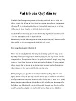 Vai trò của Quỹ đầu tư pptx