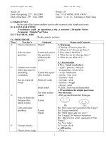 Giao an 7 HK II. 4 cột. dầy đủ theo chuẩn kiến thức