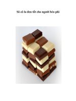 Sô cô la đen tốt cho người béo phì pps