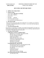 đề cương nhập môn cơ sở dữ liệu