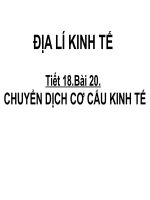 chuyển dịch cơ cấu kinh tế