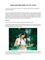 Chọn tinh dầu chăm sóc da và tóc potx