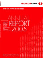 báo cáo thường niên năm 2005 ngân hàng techcombank