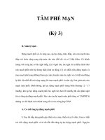 TÂM PHẾ MẠN (Kỳ 3) docx