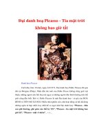 Đại danh hoạ Picasso - Tia mặt trời không bao giờ tắt pptx