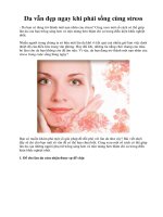 Da vẫn đẹp ngay khi phải sống cùng stress ppt