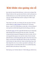 khó khăn của quảng cáo số