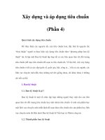 Xây dựng và áp dụng tiêu chuẩn (Phần 4) docx