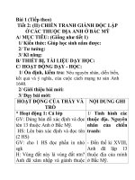 Lịch sử lớp 8 Bài 1(tt) pptx