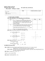 Kiểm tra 45'''' Đại số C2