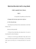 Bệnh tim bẩm sinh ở tuổi trưởng thành (Adult congenital heart disease) (Kỳ 5) pps
