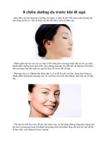 8 chiêu dưỡng da trước khi đi ngủ pps