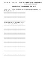 Biên bản họp cha me học sinh